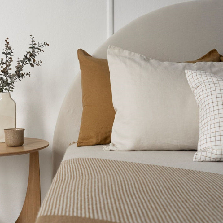 Foxtrot Home New Zealand Wool Bedspread in Ginger Honey