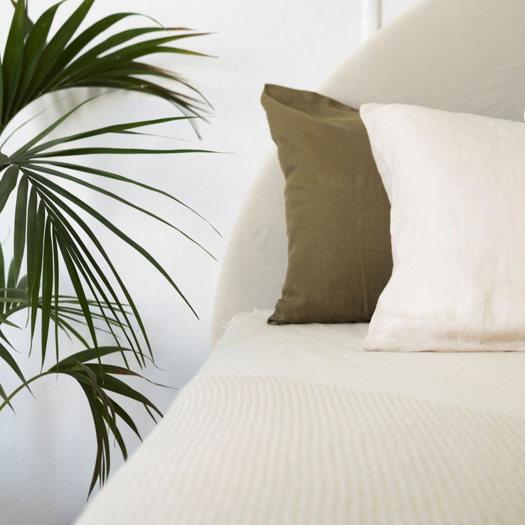 Foxtrot Home New Zealand Wool Bedspread t in Pampas