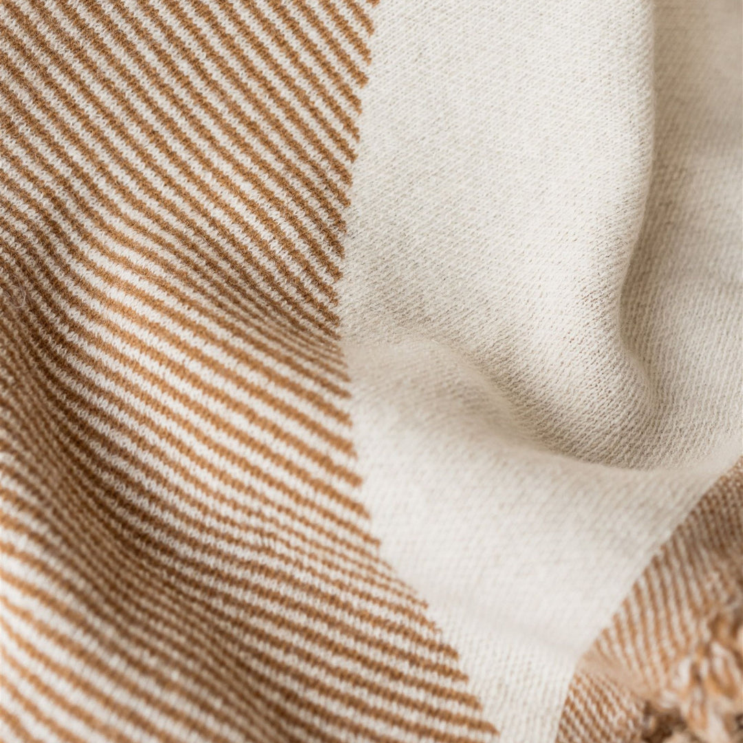Foxtrot Home New Zealand Wool Bedspread in Ginger Honey