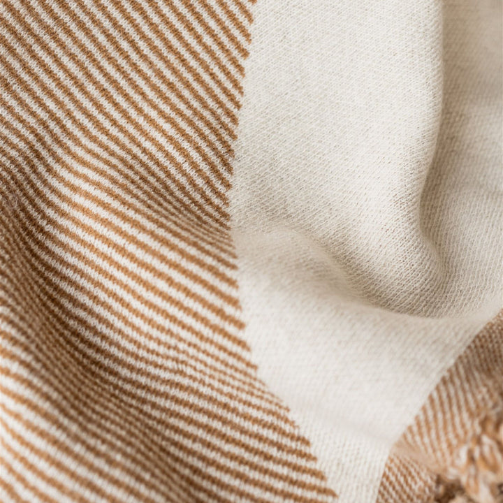Foxtrot Home New Zealand Wool Bedspread in Ginger Honey
