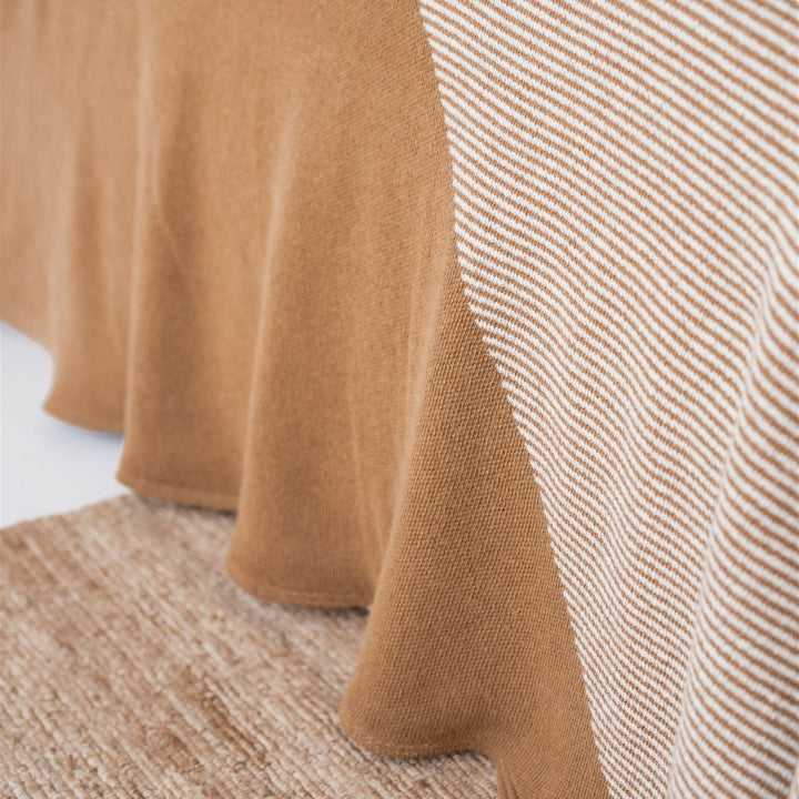 Foxtrot Home New Zealand Wool Bedspread in Ginger Honey