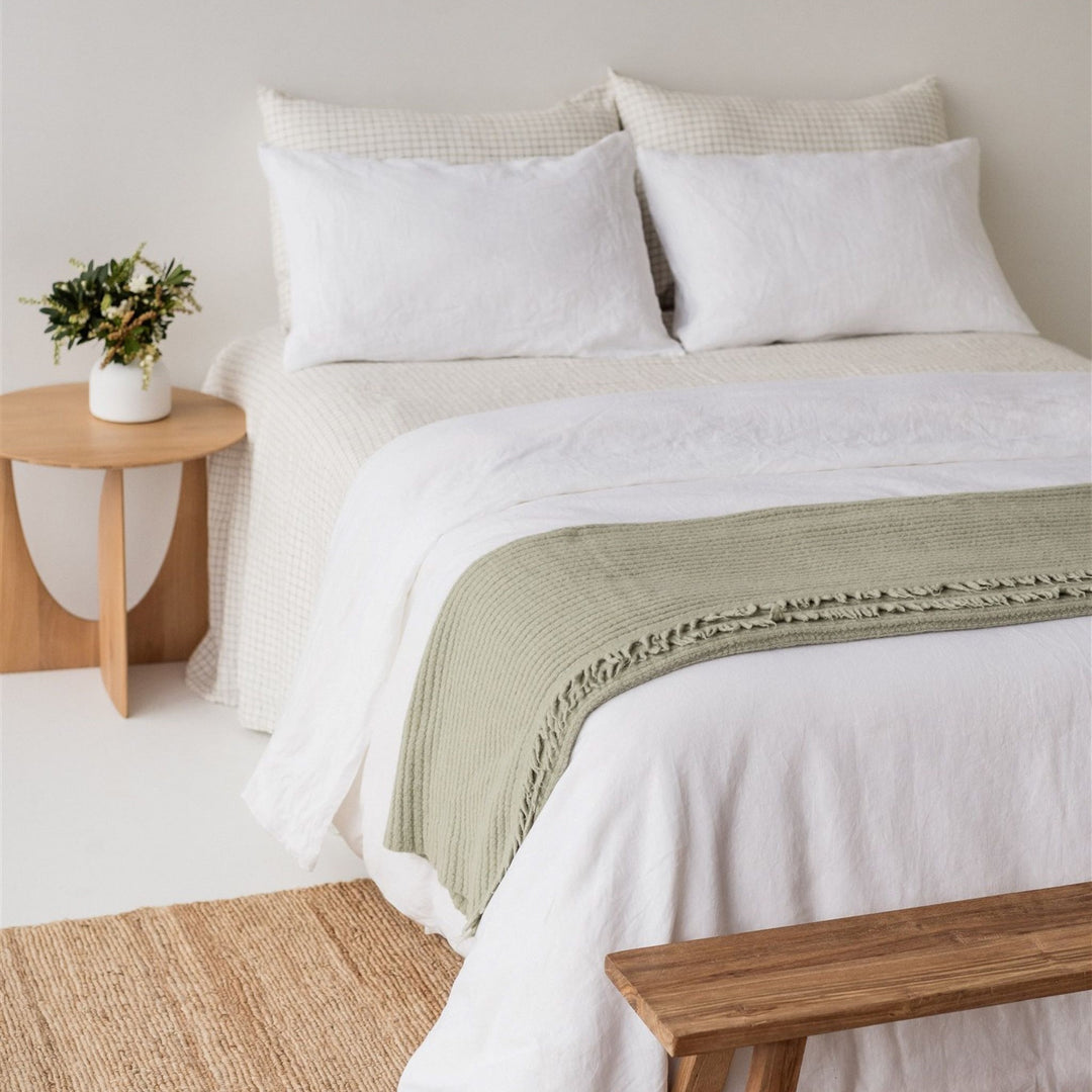 Foxtrot Home New Zealand Wool Throw Blanket Spring