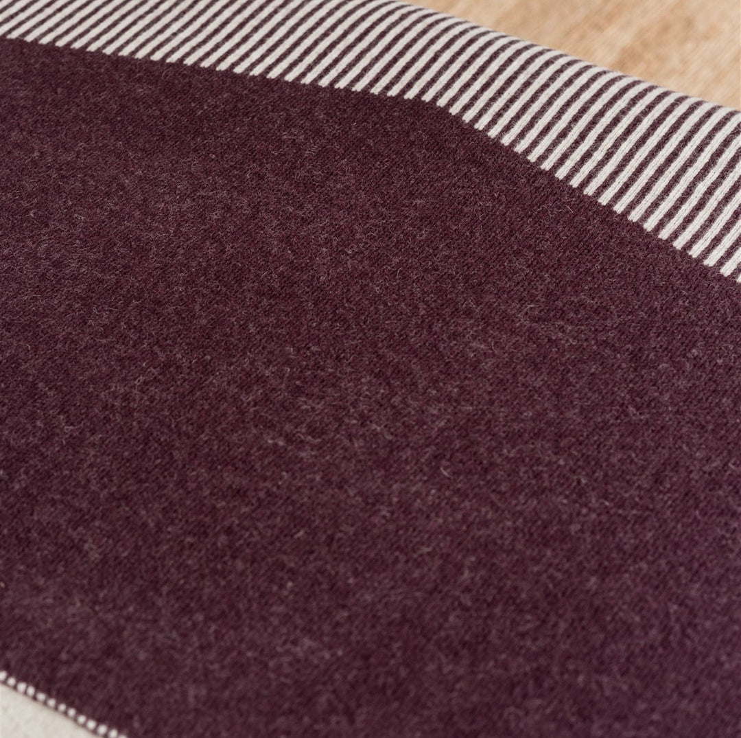 Foxtrot Home New Zealand Wool Throw Blanket Geometric Fig