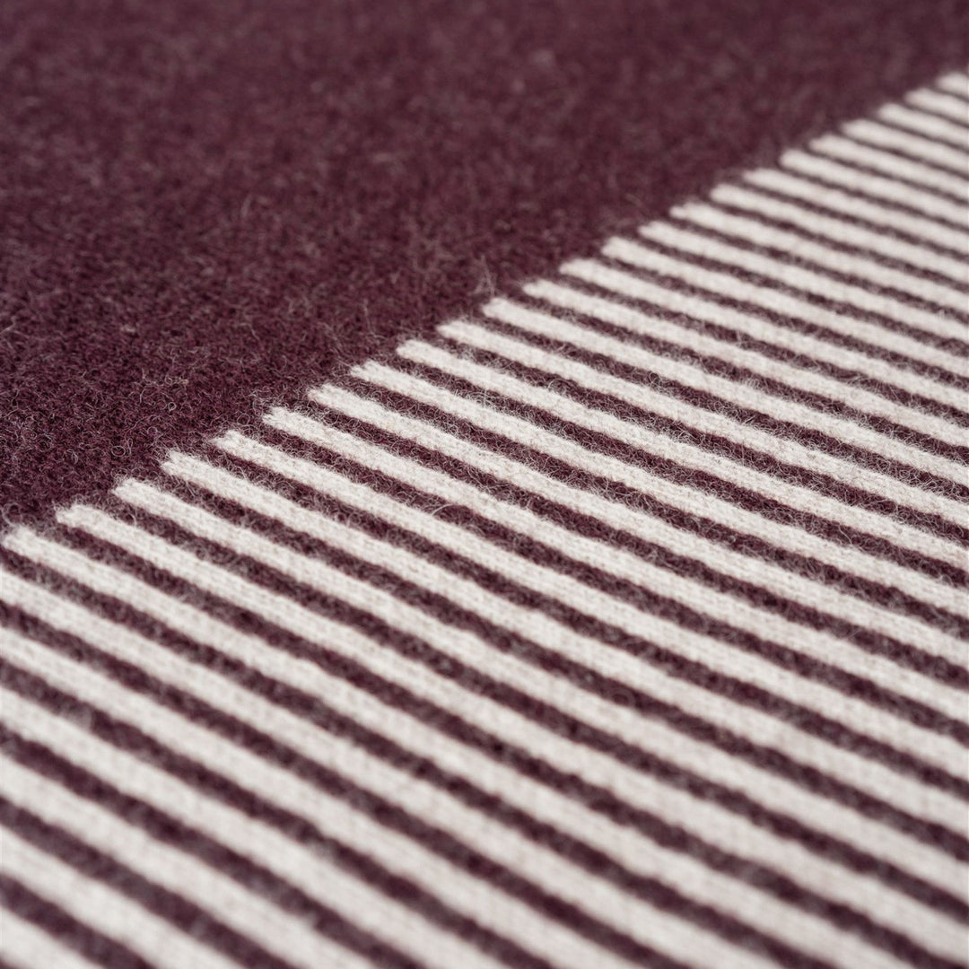 Foxtrot Home New Zealand Wool Throw Blanket Geometric Fig