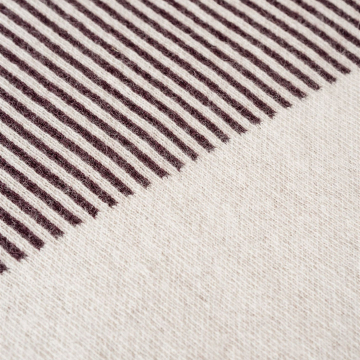 Foxtrot Home New Zealand Wool Throw Blanket Geometric Fig