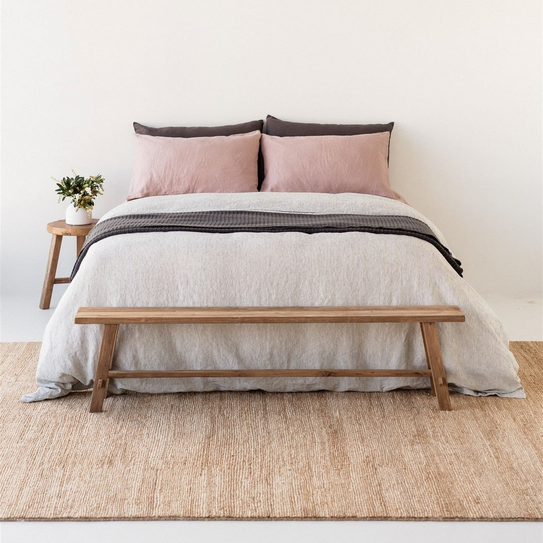 Foxtrot Home New Zealand Wool Throw Blanket in Charcoal