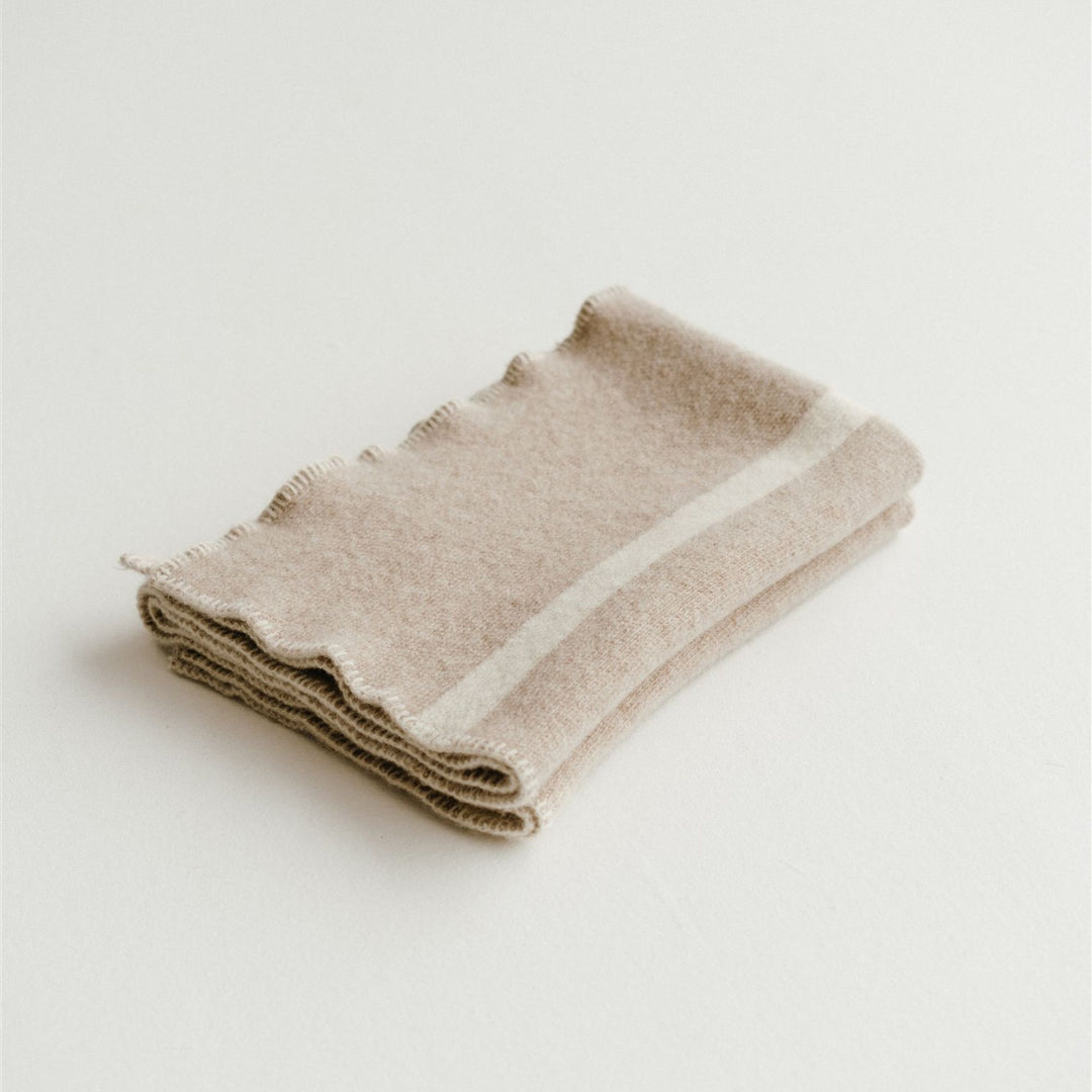 Foxtrot Home New Zealand Wool Baby or Knee Blanket in Oatmeal