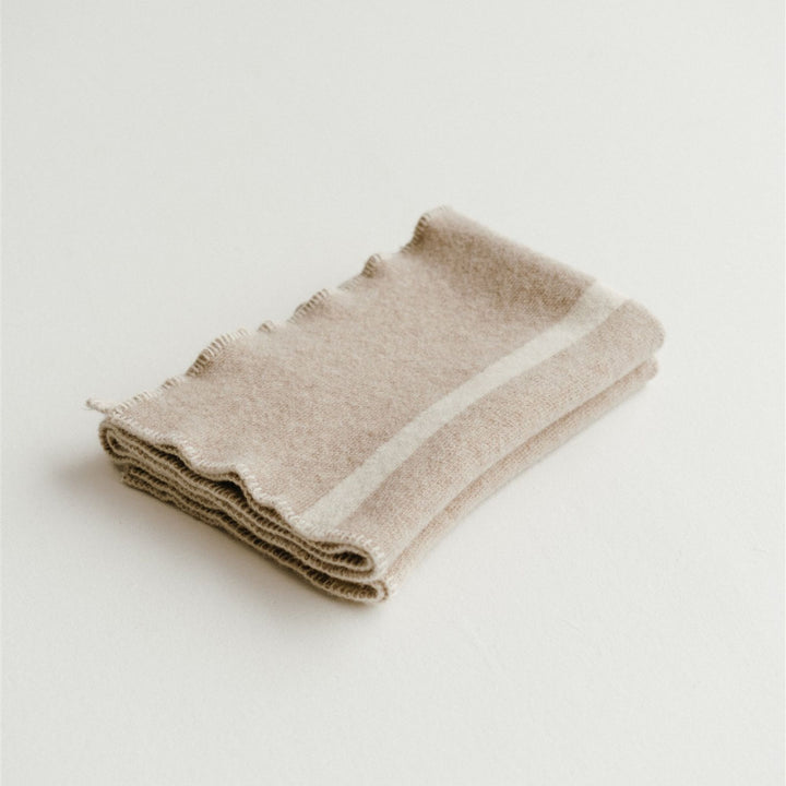 Foxtrot Home New Zealand Wool Baby or Knee Blanket in Oatmeal