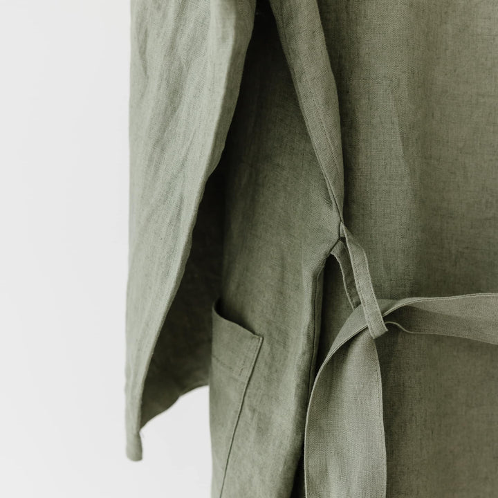 Foxtrot Home French Flax Linen Robe in Cactus