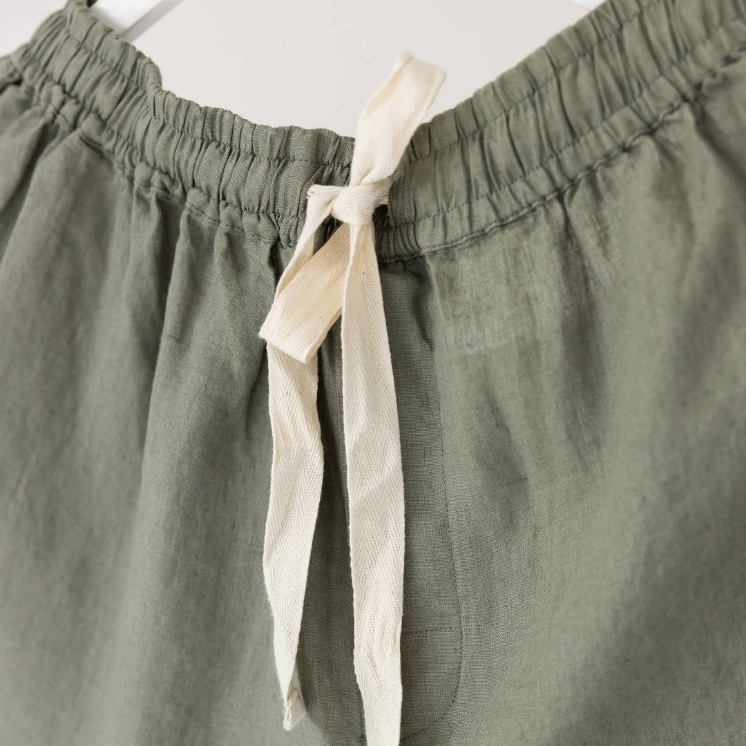 Foxtrot Home French Flax Linen Pyjamas in Cactus