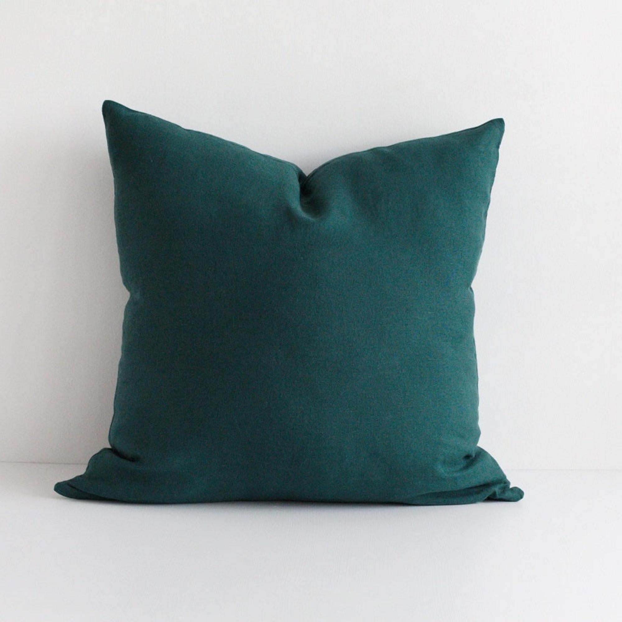 Botanical Green Linen Cushion Cover Foxtrot Home