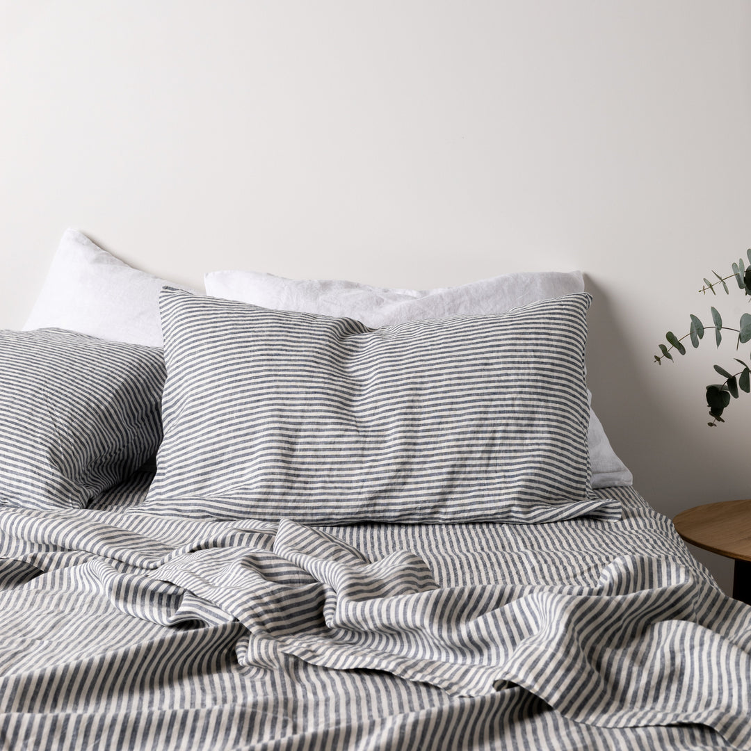 Brilliant White Linen Pillowcases