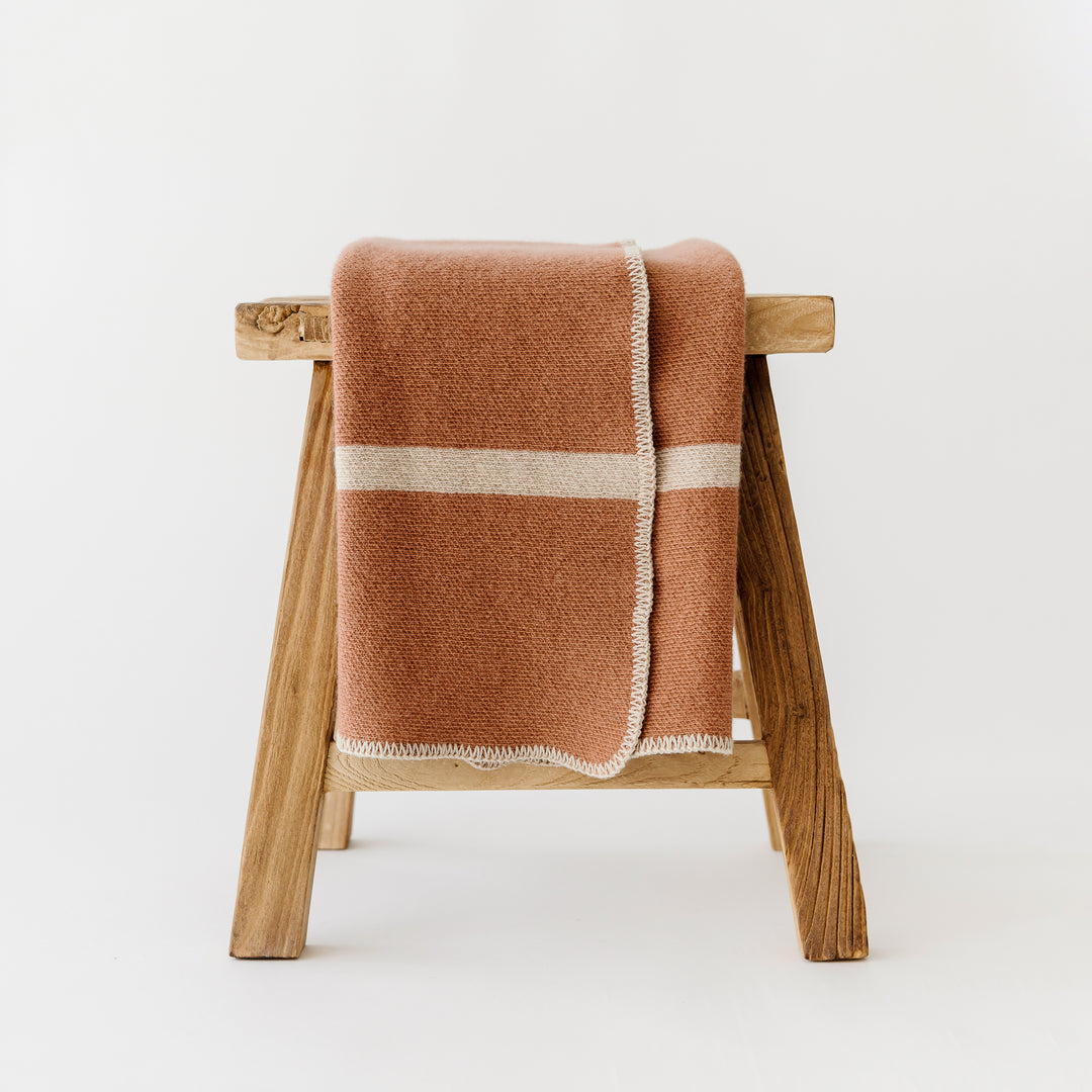 Foxtrot Home New Zealand Wool Baby Blanket.