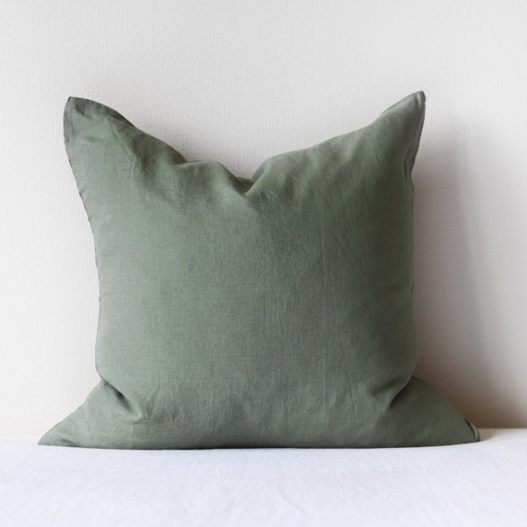 Foxtrot Home French Flax Linen Cactus Cushion