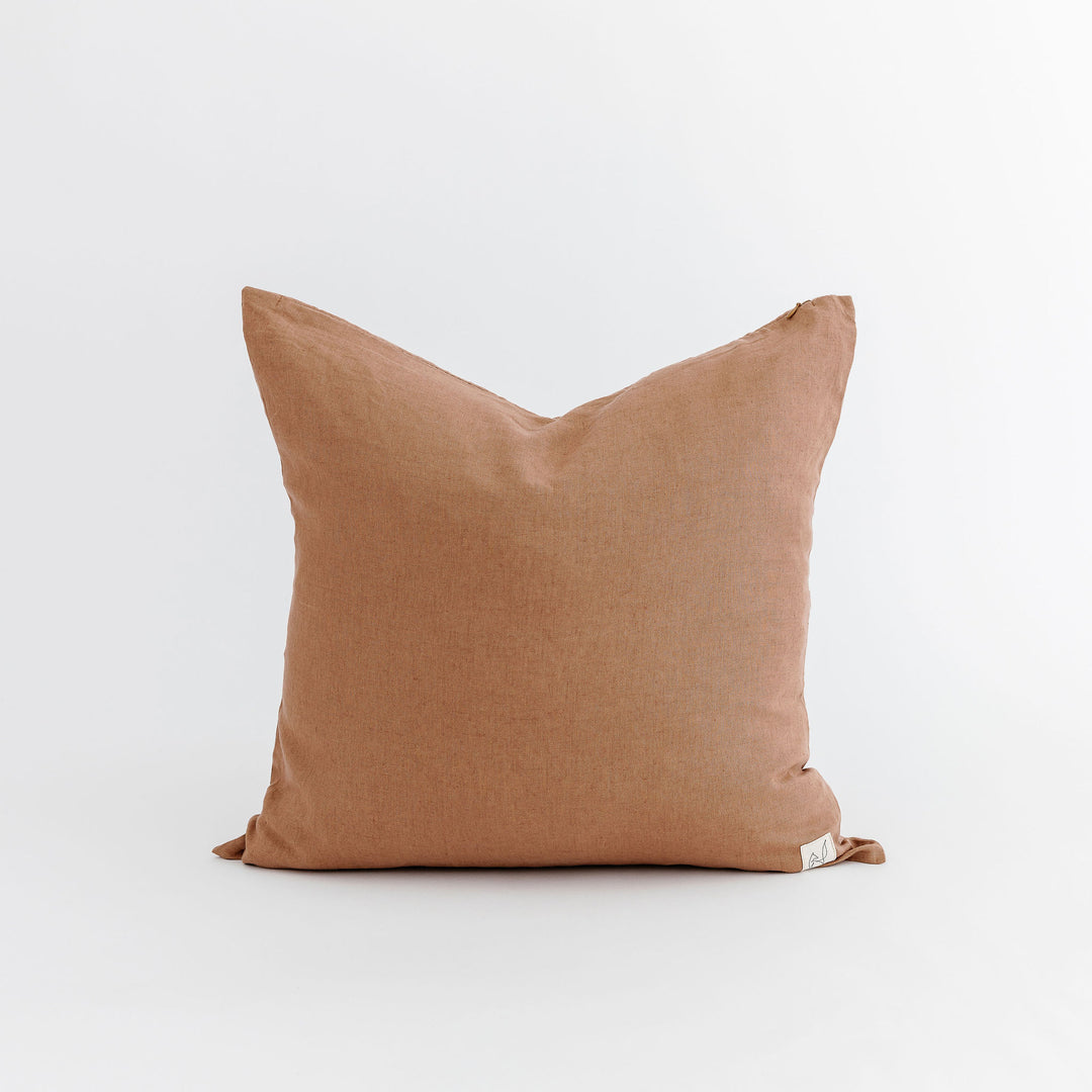 Foxtrot Home French Flax Linen in Malt Brown