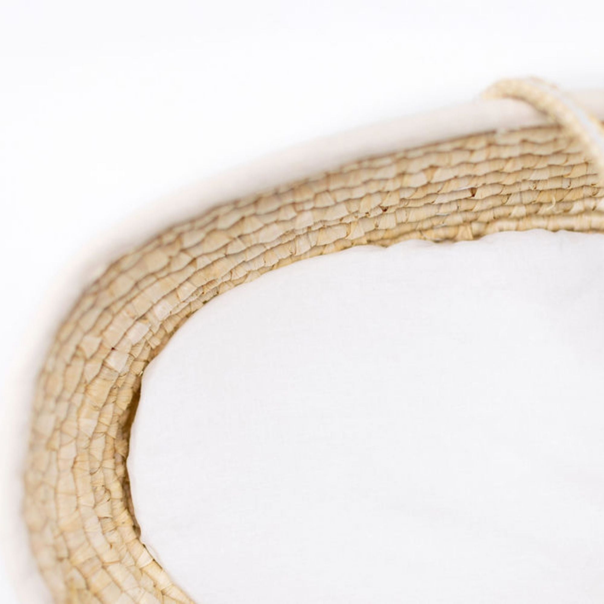 Brilliant White Linen Cot/Bassinet Sheet