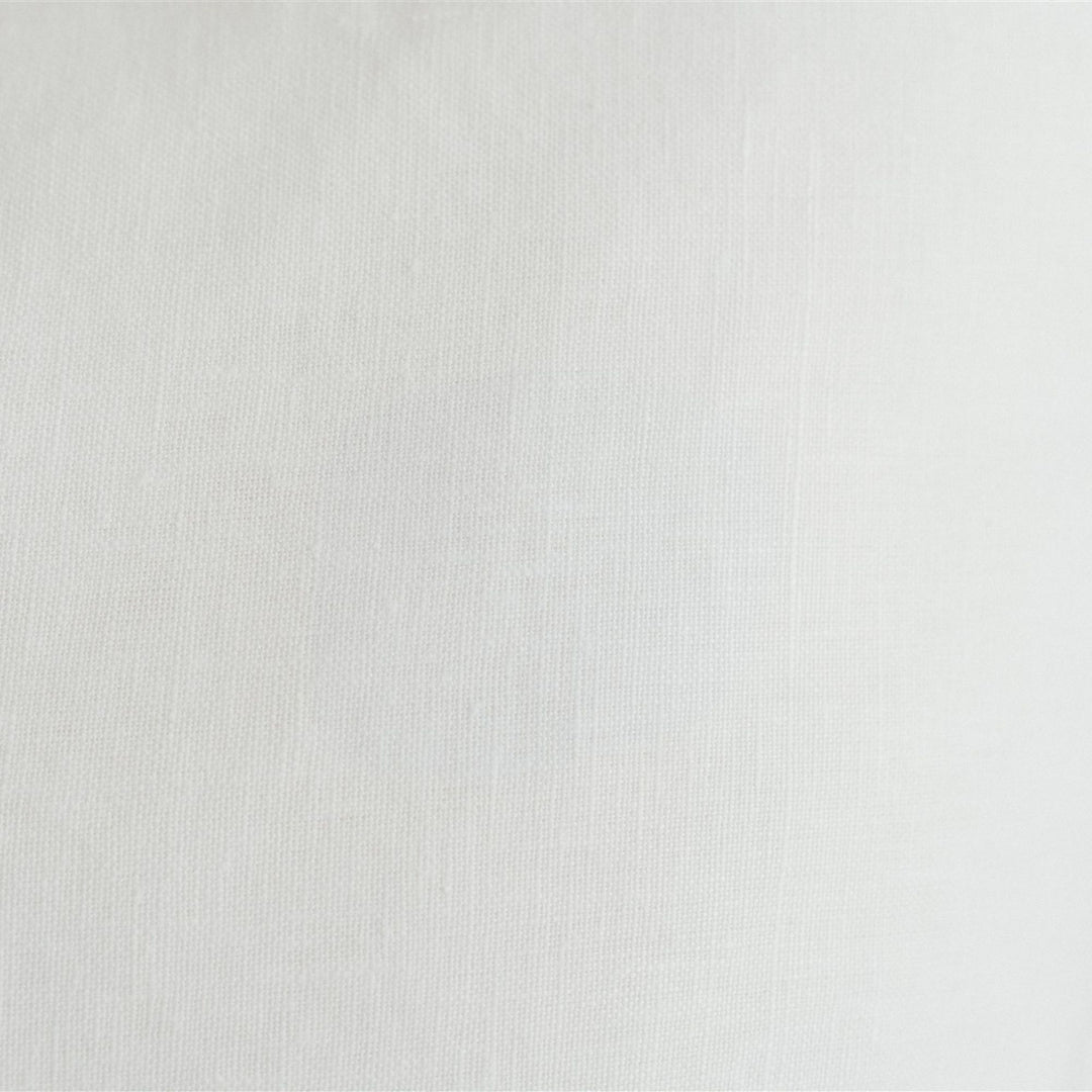 Foxtrot Home French Flax Linen styled with a Brilliant White Cushion
