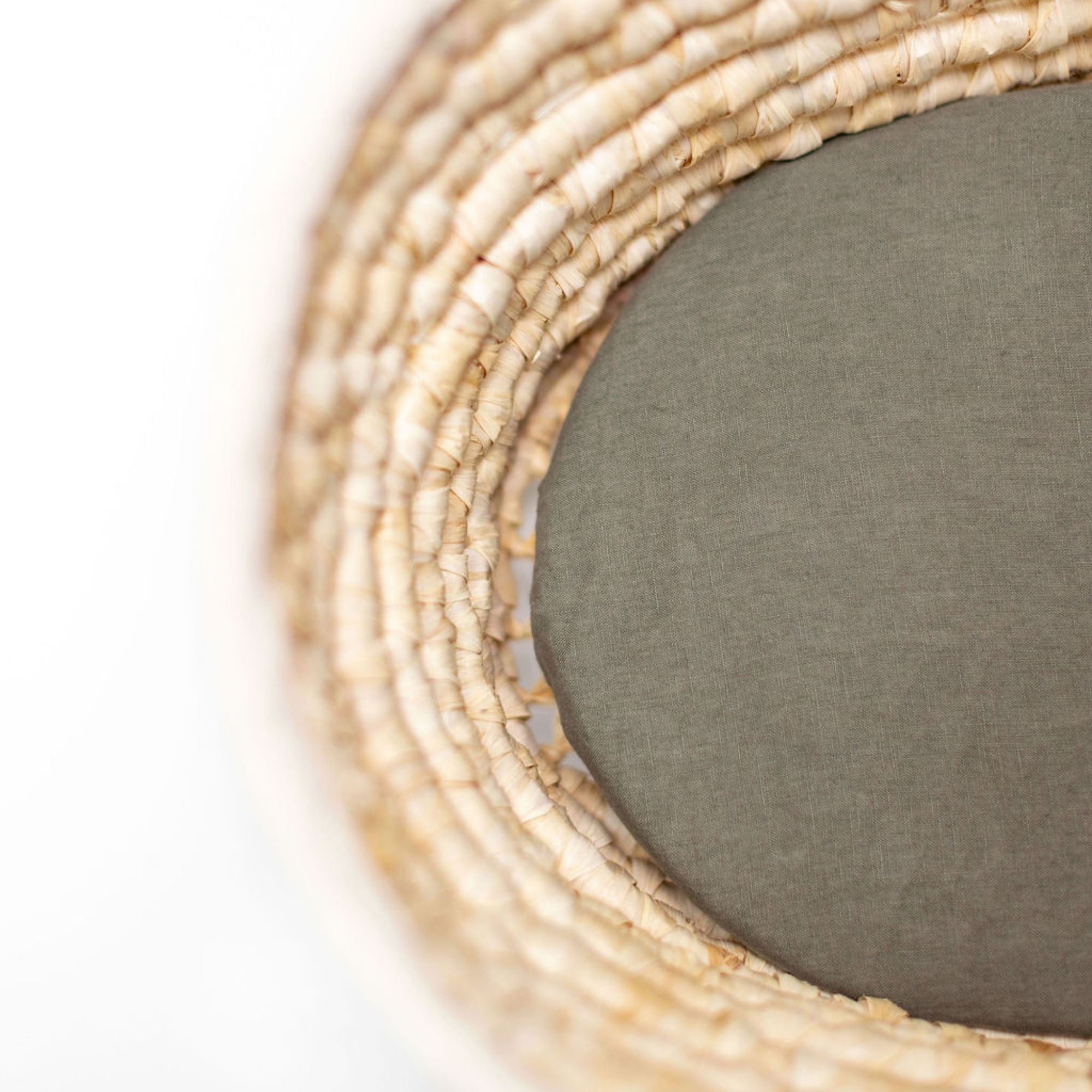 Cactus Linen Cot/Bassinet Sheet