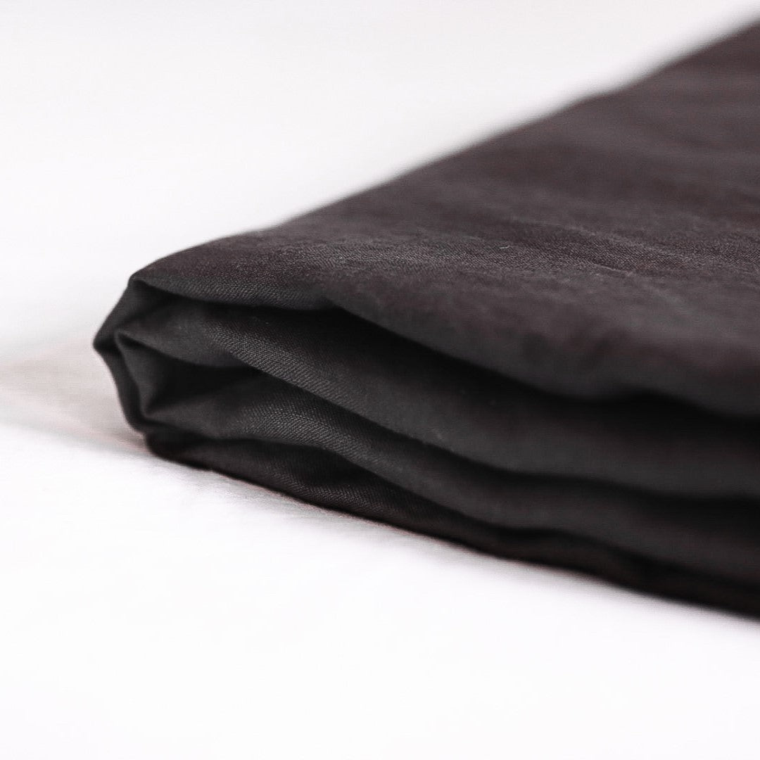 Foxtrot Home French Flax Linen Cot Sheet in Charcoal
