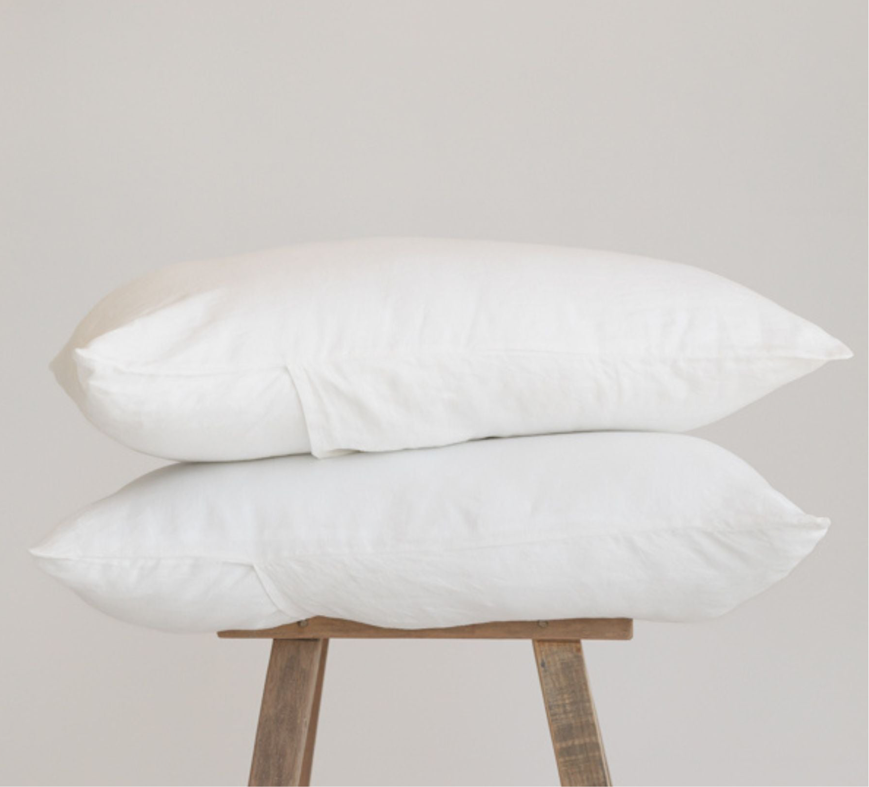 Off White Linen Pillowcases