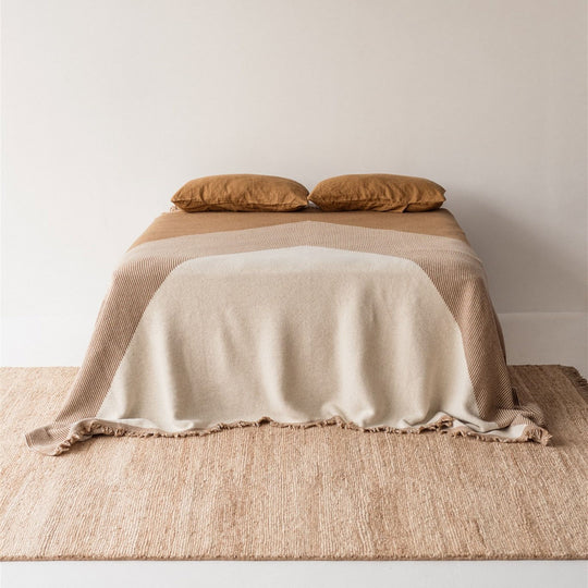 Ginger Honey Wool Bedspread