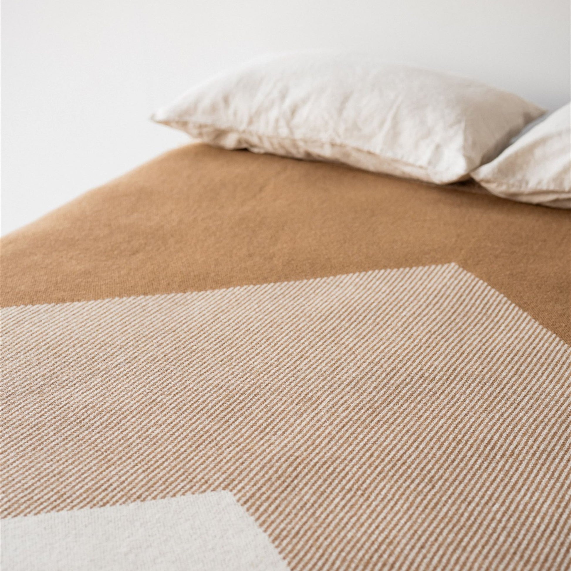 Foxtrot Home New Zealand Wool Bedspread in Ginger Honey