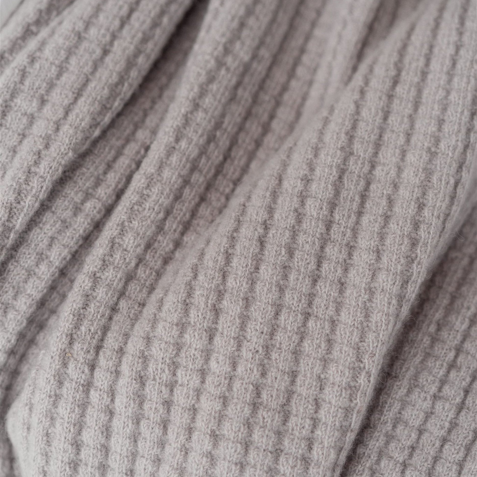 Foxtrot Home New Zealand Wool Throw Blanket Cloud