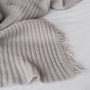 Foxtrot Home New Zealand Wool Throw Blanket Cloud