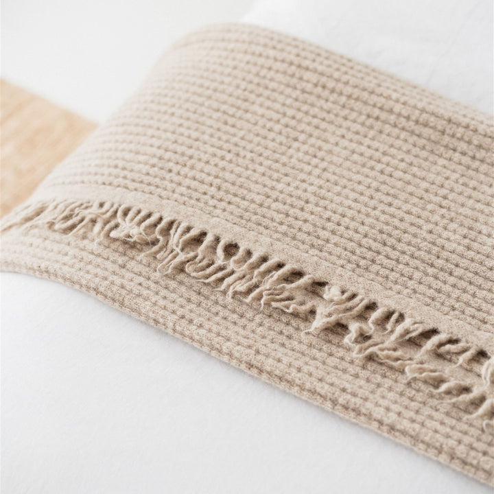 Foxtrot Home New Zealand Wool Throw Blanket Sand