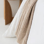 Foxtrot Home New Zealand Wool Throw Blanket Sand