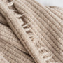 Foxtrot Home New Zealand Wool Throw Blanket Sand