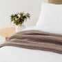 Foxtrot Home New Zealand Wool Throw Blanket Mushroom