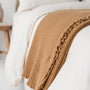 Foxtrot Home New Zealand Wool Throw Blanket Ginger Honey