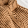 Foxtrot Home New Zealand Wool Throw Blanket Ginger Honey
