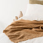 Foxtrot Home New Zealand Wool Throw Blanket Ginger Honey