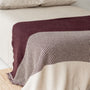 Foxtrot Home New Zealand Wool Throw Blanket Geometric Fig