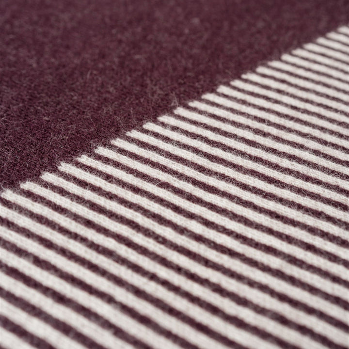 Foxtrot Home New Zealand Wool Throw Blanket Geometric Fig