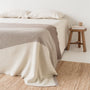 Foxtrot Home New Zealand Wool Throw Blanket Geometric Mushroom