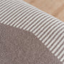 Foxtrot Home New Zealand Wool Throw Blanket Geometric Mushroom