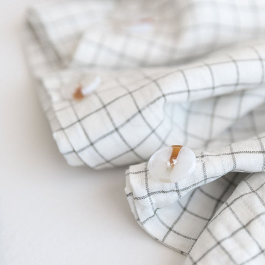 Cactus Grid Linen Duvet