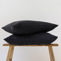Charcoal Linen Pillowcase