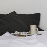 Charcoal Linen Pillowcase