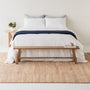 Foxtrot Home New Zealand Wool Throw Blanket in Navy