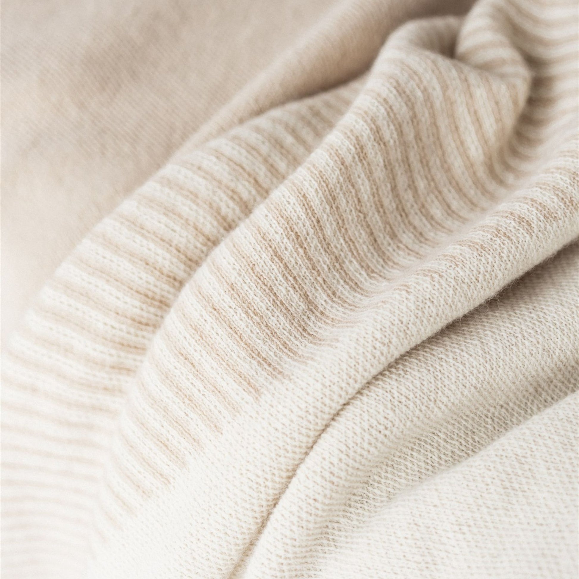 Foxtrot Home New Zealand Wool Throw Blanket in Pampas Geometric