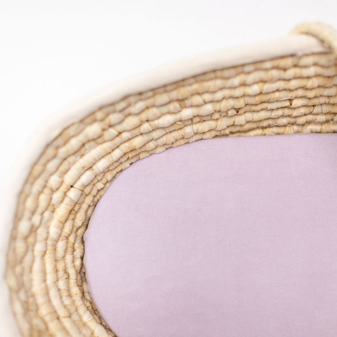 Lilac Linen Cot/Bassinet Sheet