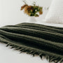 Foxtrot Home New Zealand Wool Throw Blanket Moss Green
