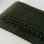 Foxtrot Home New Zealand Wool Throw Blanket Moss Green