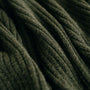 Foxtrot Home New Zealand Wool Throw Blanket Moss Green