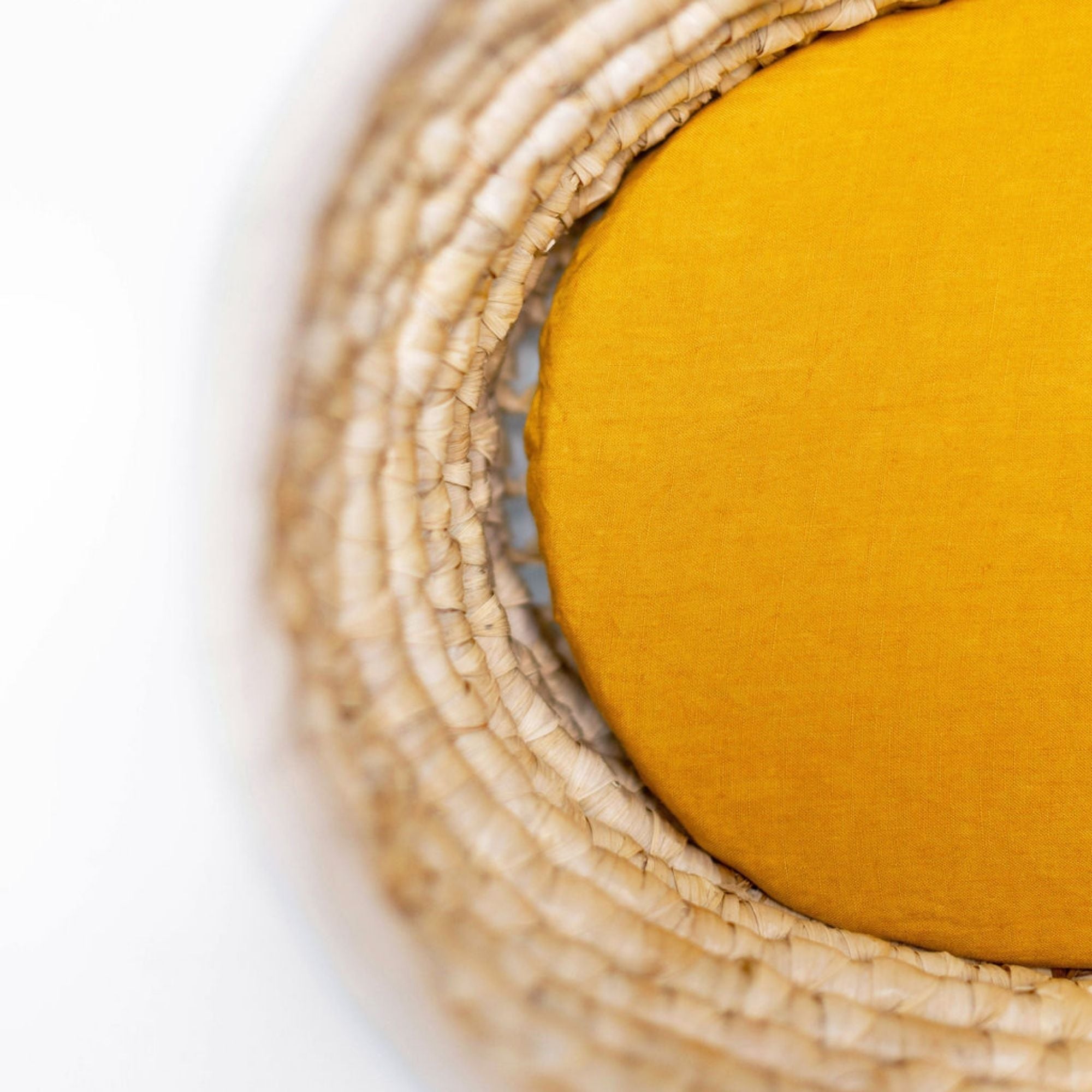 Mustard Yellow Linen Cot/Bassinet Sheet