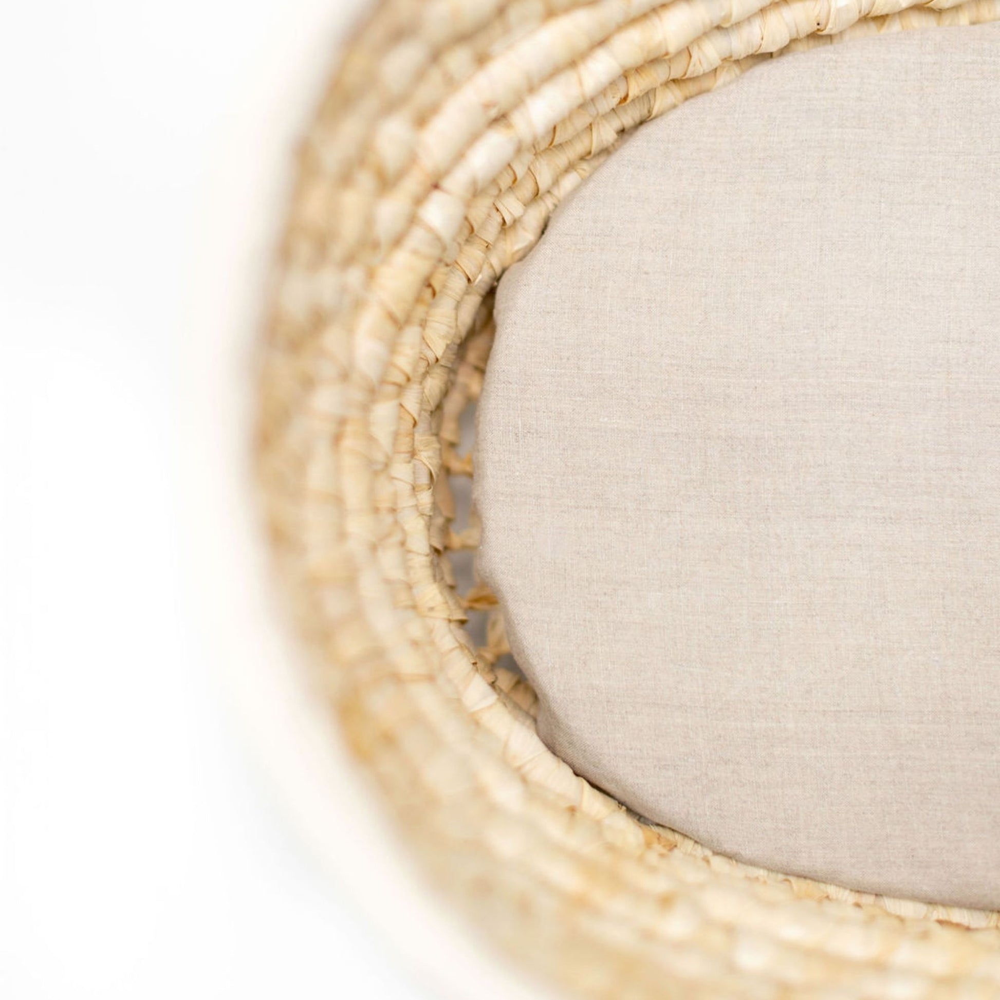 Natural Linen Cot/Bassinet Sheet